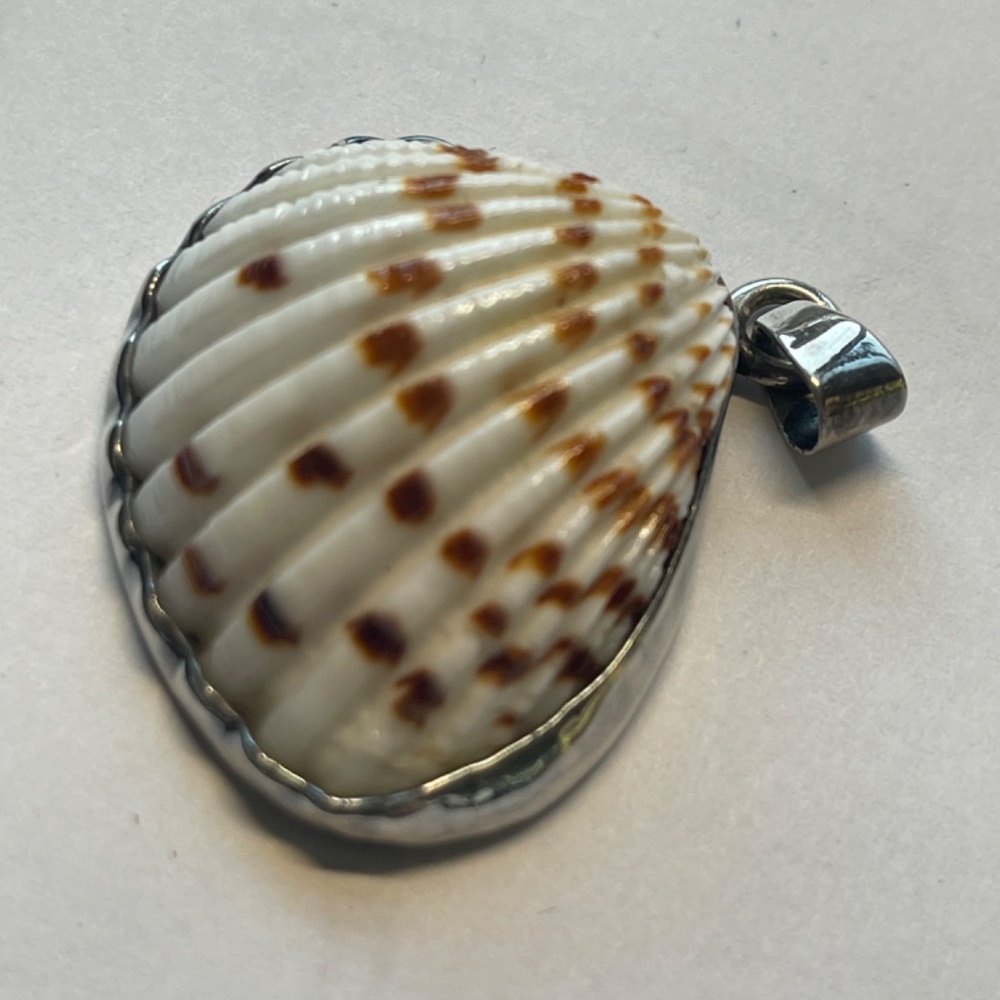 Charles Albert Sterling Silver Shell Pendant - Picture 6 of 7